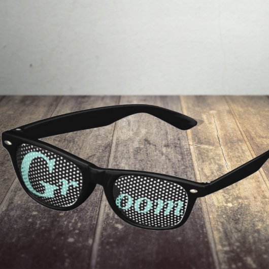 BRIDE Reception Shower Bridal Wedding Party Groom Retro Zonnebril