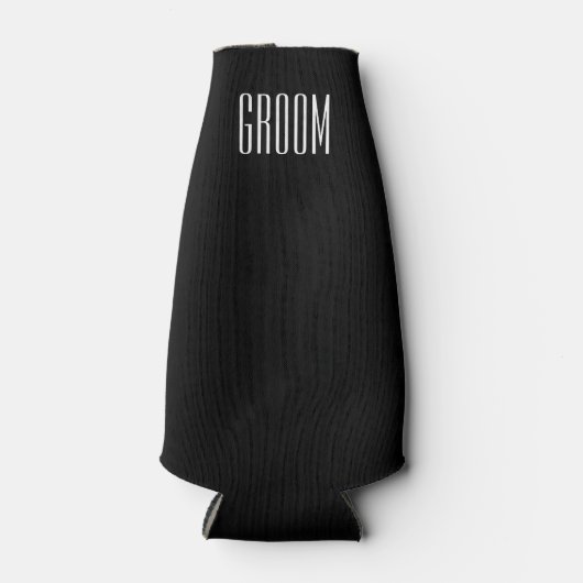 BRIDE Red Tuxedo Weddenschap Flesjeskoeler (Voorkant)