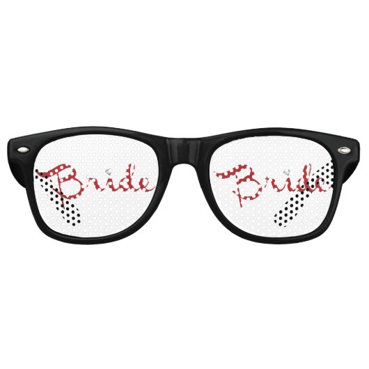 Bride Retro Script Red Zonnebril (Voorkant)
