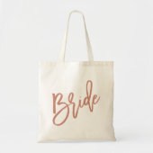 Bride Roos Gold Script Tote Bag (Voorkant)