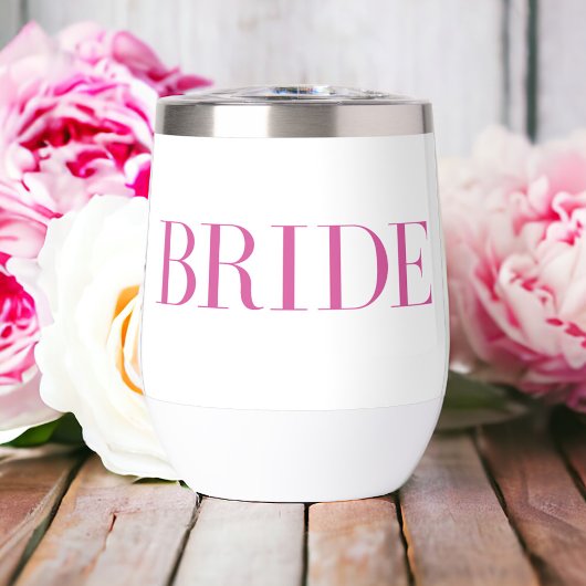 Bride rose moderne personnalisée