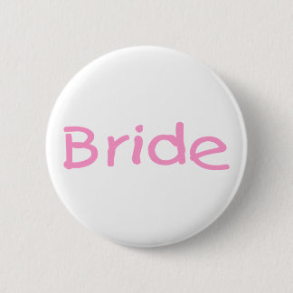 Bride (roze) ronde button 5,7 cm