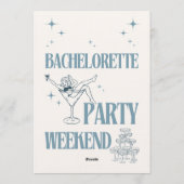 Bride’s Last Adventure – Bachelorette Weekend Fun Kaart (Achterkant)