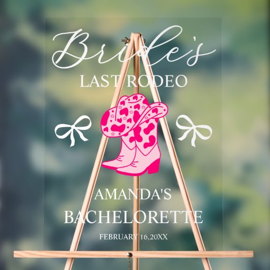 Bride’s Last Rodeo Personalized Bachelorette Party (Neutre)