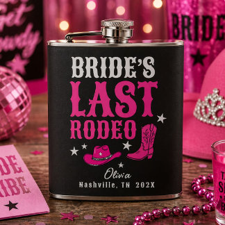 Bride’s Last Rodeo Western Bachelorette Party Heupfles
