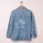 Bride Schattige script minimaal Denim Jacket (Hangar)