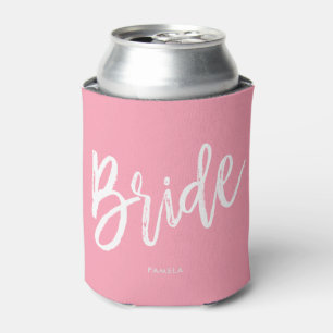 Bride   Schrijfstijl Aangepaste bruiloft roze Blikjeskoeler