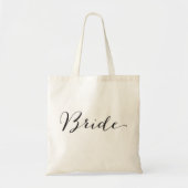 Bride Script Chic Bridal Party Mariage Sac fourre- (Devant)