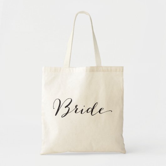 Bride Script Chic Bridal Party Mariage Sac fourre- (Devant)