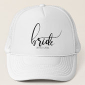 Bride Script Elegant Minimalistische naam Trucker  Pet (Voorkant)