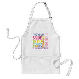 Bride Sentiments Wedding Standaard Schort