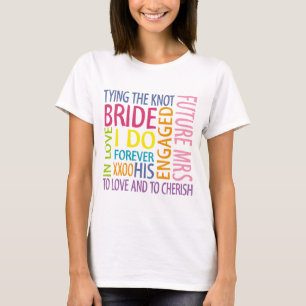Bride Sentiments Wedding T-shirt