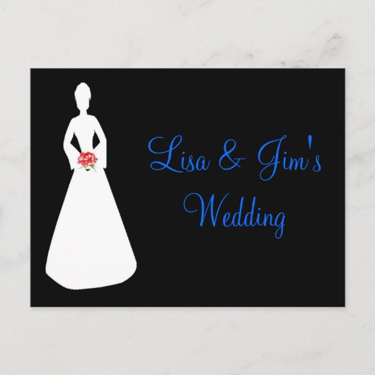 Bride Silhouette I Briefkaart (Voorkant)