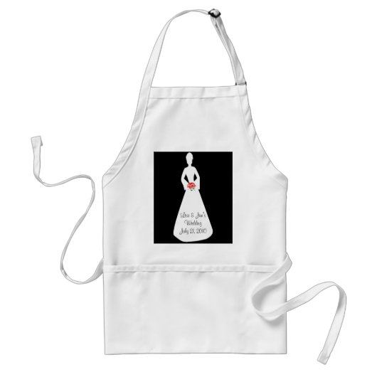 Bride Silhouette I Standaard Schort (Voorkant)