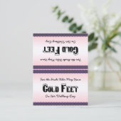 Bride Sokken Kold Feet Briefkaart (Staand voorkant)