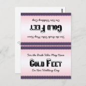 Bride Sokken Kold Feet Briefkaart (Voorkant / Achterkant)