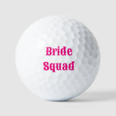Bride Squad Bachelorette Golfballen (Voorkant)
