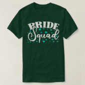 Bride Squad Bride And Bridesmaid T-Shirt (Design devant)