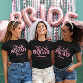 Bride Squad Bright Pink T-shirt