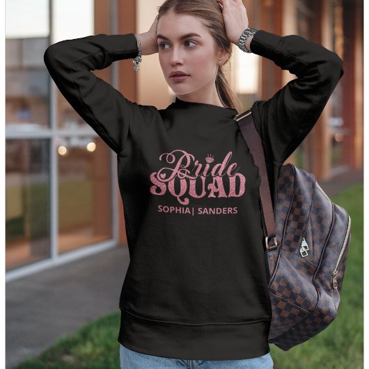 Bride Squad Bright Pink Trui