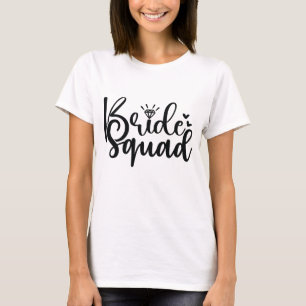 Bride Squad Elegant Script T-shirt