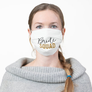 Bride Squad Face Mask Stoffen Mondmasker