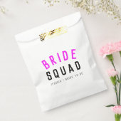 Bride Squad | Hot-roze Bachelorette Bridesmaid Bedankzakje (Gezegeld)
