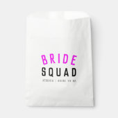 Bride Squad | Hot-roze Bachelorette Bridesmaid Bedankzakje (Voorkant)