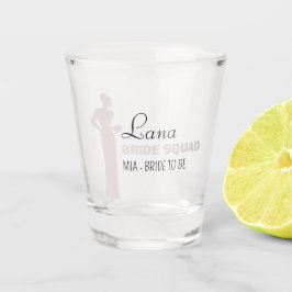 Bride Squad | Hot-roze Bachelorette Bridesmaid Shot Glas