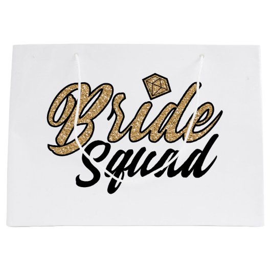 Bride Squad Large Gift Bag Groot Cadeauzakje (Voorkant)