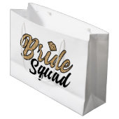 Bride Squad Large Gift Bag Groot Cadeauzakje (Voorkant Gekanteld)