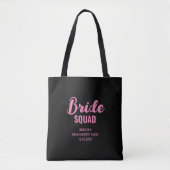 Bride Squad Name Bachelorette Party Vrijgezellenfe Draagtas (Voorkant)