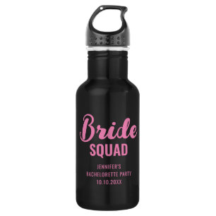 Bride Squad Name Bachelorette Party Vrijgezellenfe Waterfles