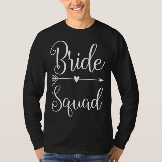 bride squad on tour for bride and bachelorette par t-shirt (Voorkant)
