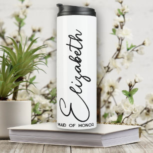 Bride Squad Personaliste Bridesmaid Gift White Thermosbeker