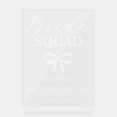 Bride Squad Personalized Bachelorette Welcome (Recto)