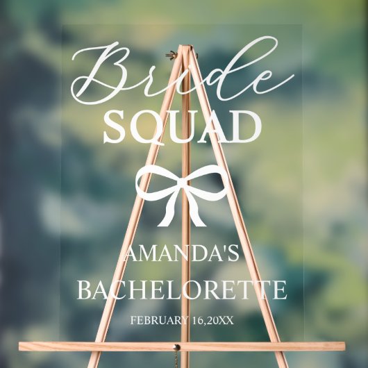 Bride Squad Personalized Bachelorette Welcome (Neutre)