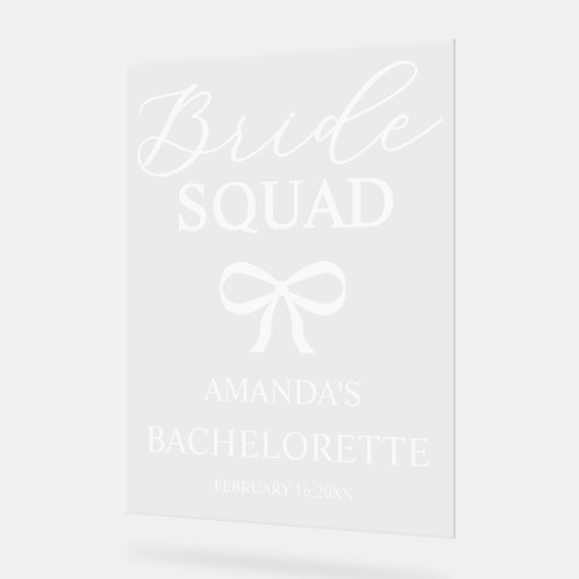 Bride Squad Personalized Bachelorette Welcome (Angle)
