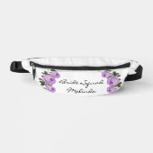 Bride Squad Purple Floral Plutôt Gold Parties scin (Recto)