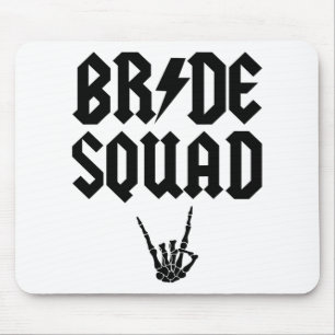 Bride Squad Rock N Roll Skeleton Hand Halloween Ba Muismat