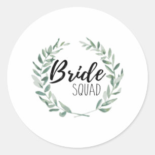 Bride Squad Ronde Sticker