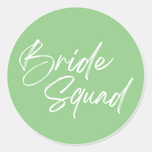 Bride Squad Ronde Sticker