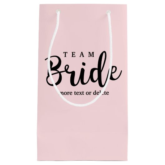 Bride Squad, Team Bride, Chic Modern Wedding Party Klein Cadeauzakje (Voorkant)