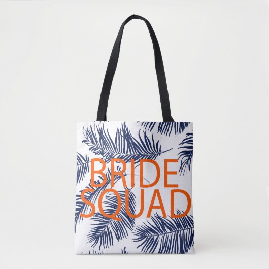 Bride Squad Tropical Blue Draagtas (Voorkant)
