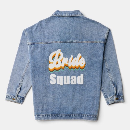 Bride Squad Vintage Retro Thème Bachelorette Party (Verso)