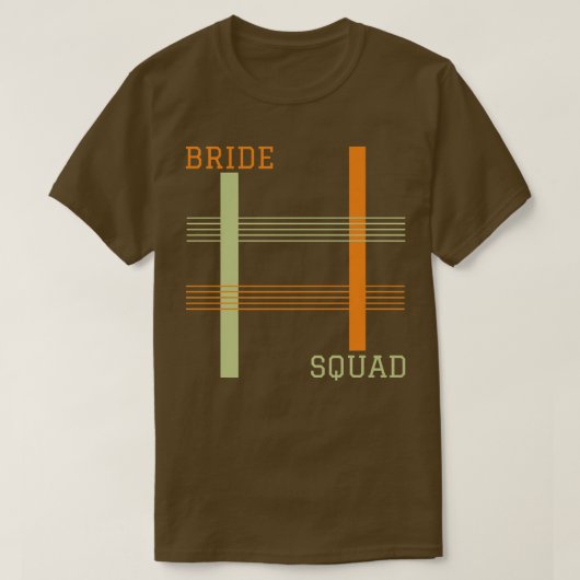 Bride Squad Wedding T-shirt (Design voorkant)