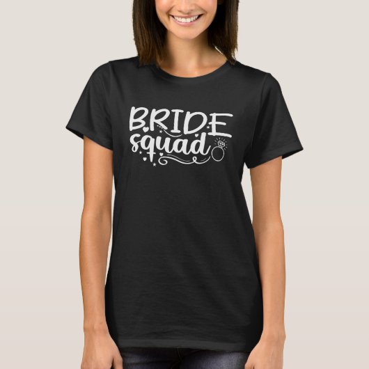 Bride Squad Women Wedding Party  1 T-shirt (Voorkant)