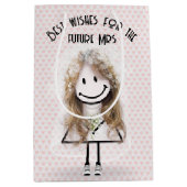 Bride Stick Girl in Sneakers op hart Medium Cadeauzakje (Voorkant)