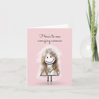 Bride Stick Girl met Sneakers en Daisies