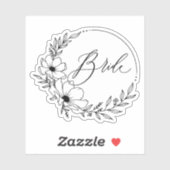 bride sticker (Vel)